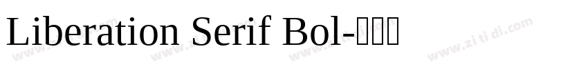 Liberation Serif Bol字体转换